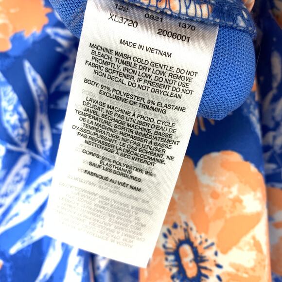 SOLD Columbia PFG Shorts Womens Size Small 5" Inseam Blue Orange Floral Print - Picture 8 of 8